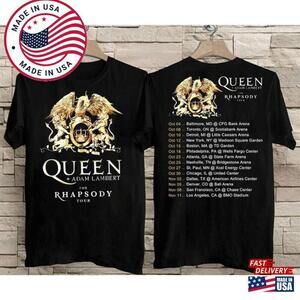 Queen Adam Lambert Tour Shirt T-Shirt 2 Sided